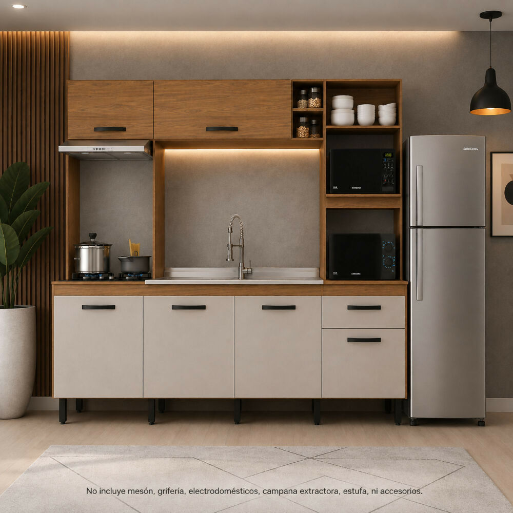 Cocina Cuba - Natural/Blanco Apagado
