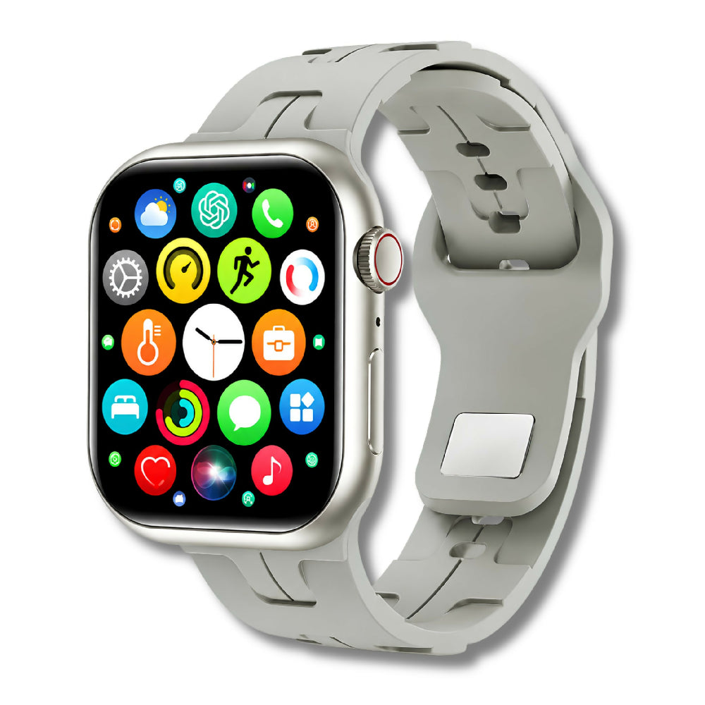 Smartwatch Wearfit HK9 Mini 41mm Pantalla AMOLED Llamadas Bluetooth Y ChatGPT Gris