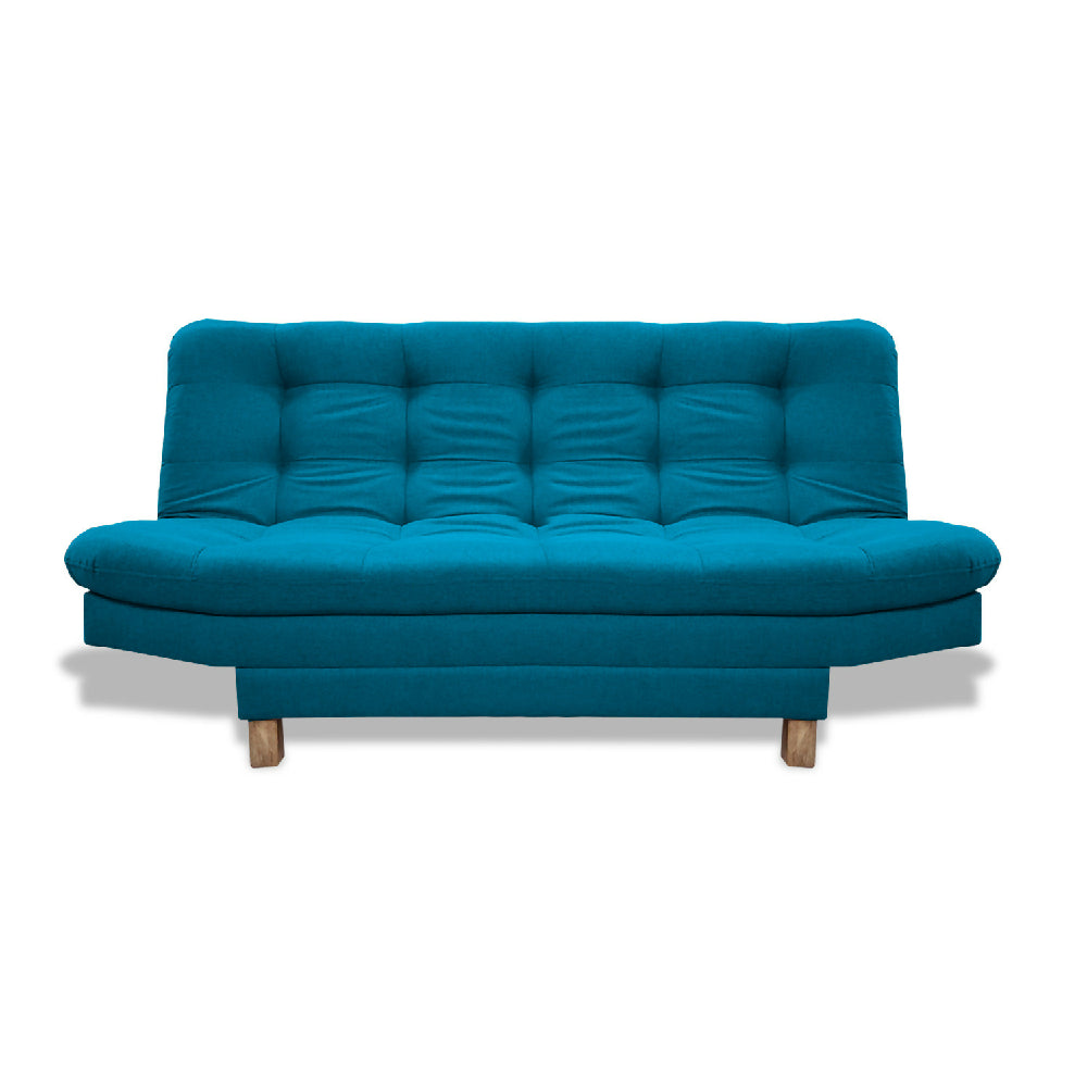 Sofacama Widmer 3 Posiciones Turquesa + Cojines Decorativos