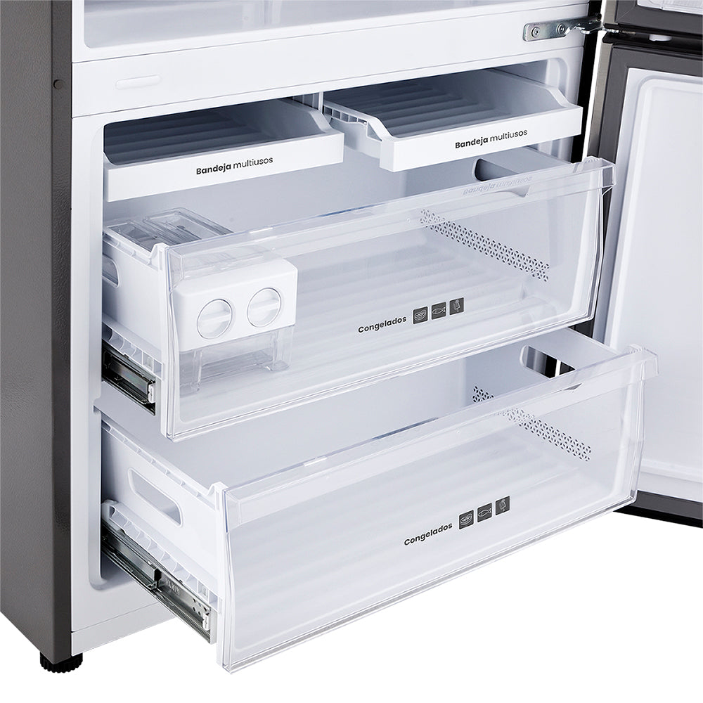 Nevera Haceb Bottom mount 543 litros con dispensador de agua inox