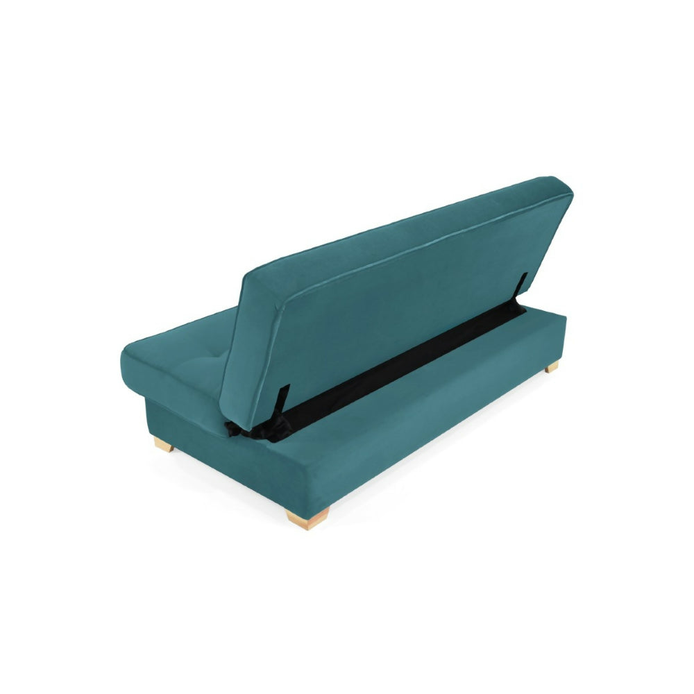 Sofa Cama Cambridge 185x90x90 Con Baul Tela Petroleo