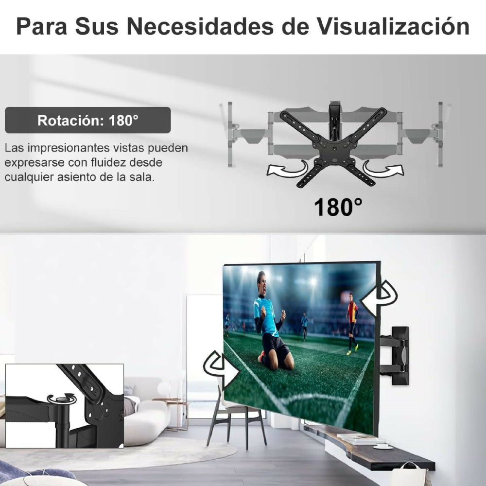 Base Soporte Metálico Articulado Para Televisor HD117B