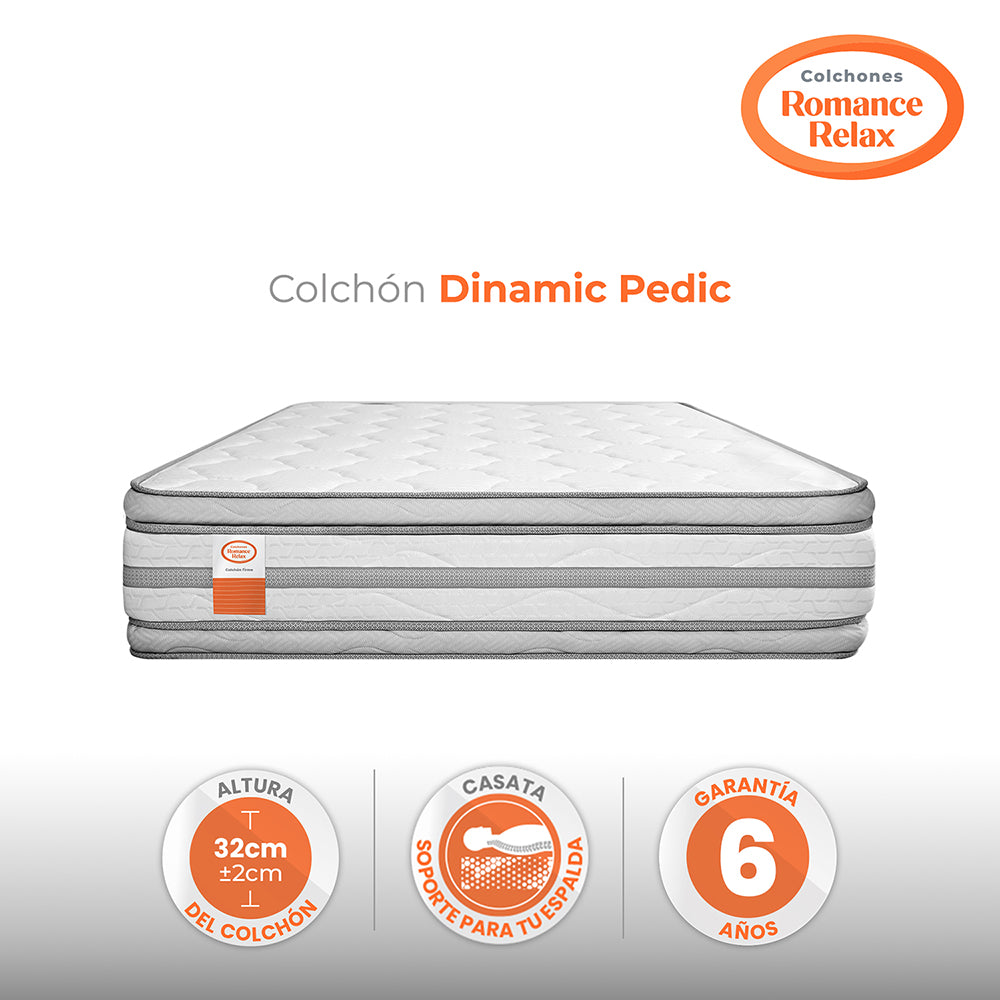 Colchón Rr Dinamic Pedic 120X190X32, Semidoble