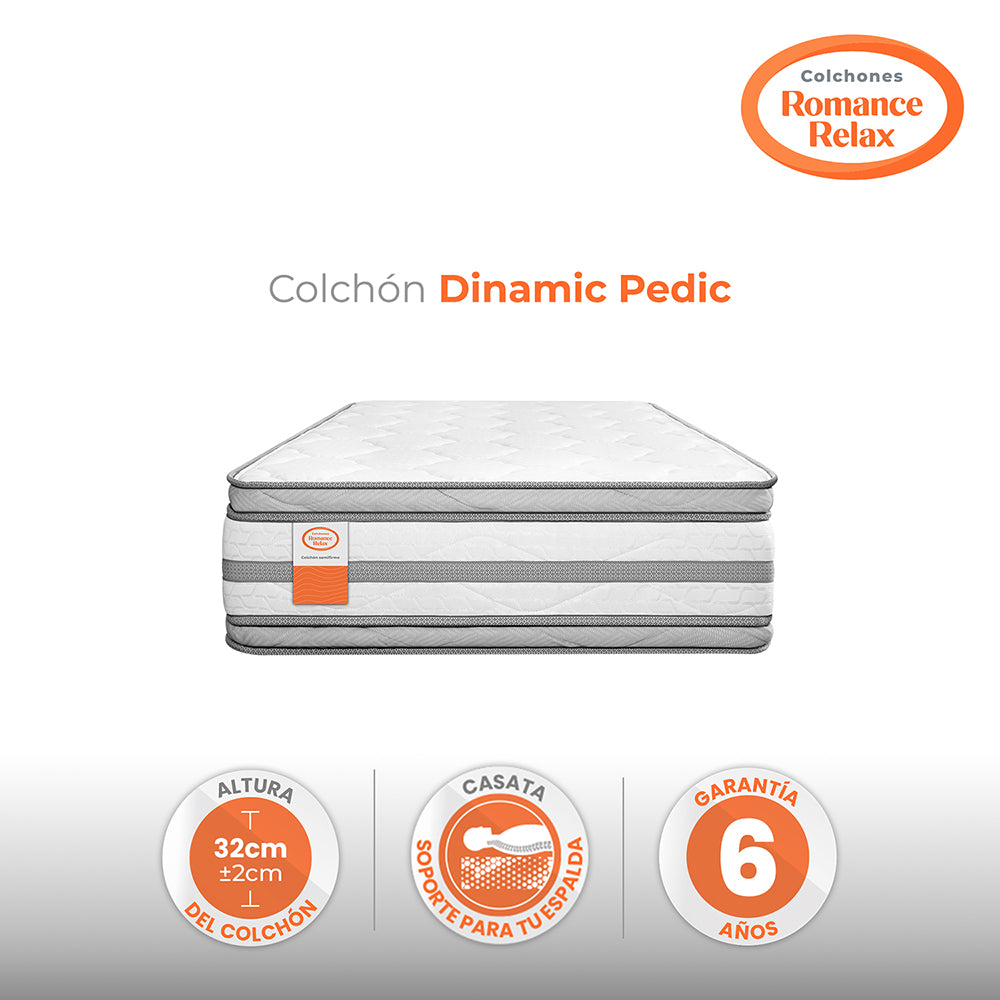 Colchón Rr Dinamic Pedic 100X190X32, Sencillo