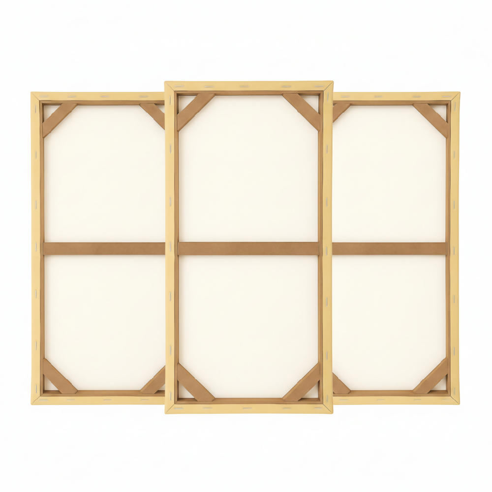 Lienzo Canvas Cuadro Tríptico Alba Sakura 34x72cm c/u