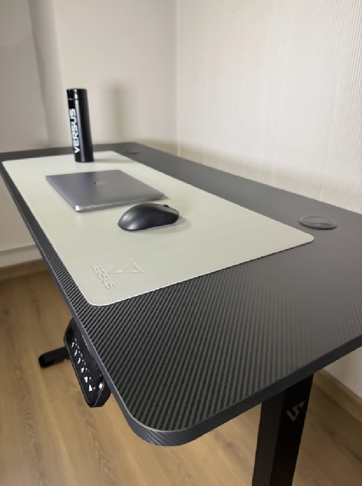 Escritorio Versus Ajustable Eléctrico Negro Fibra 140x60