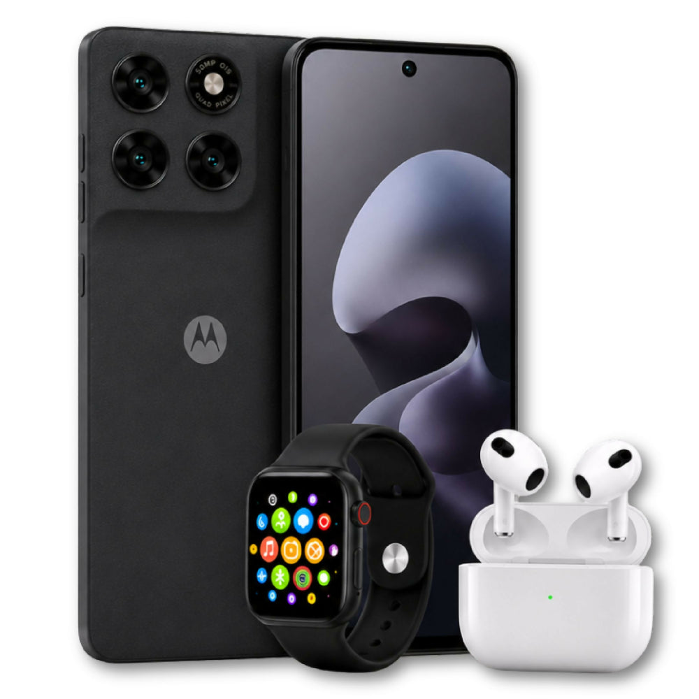 Smartphone Motorola G67 4G 256GB 8GB RAM Libre Negro + 2 Regalos Incluidos
