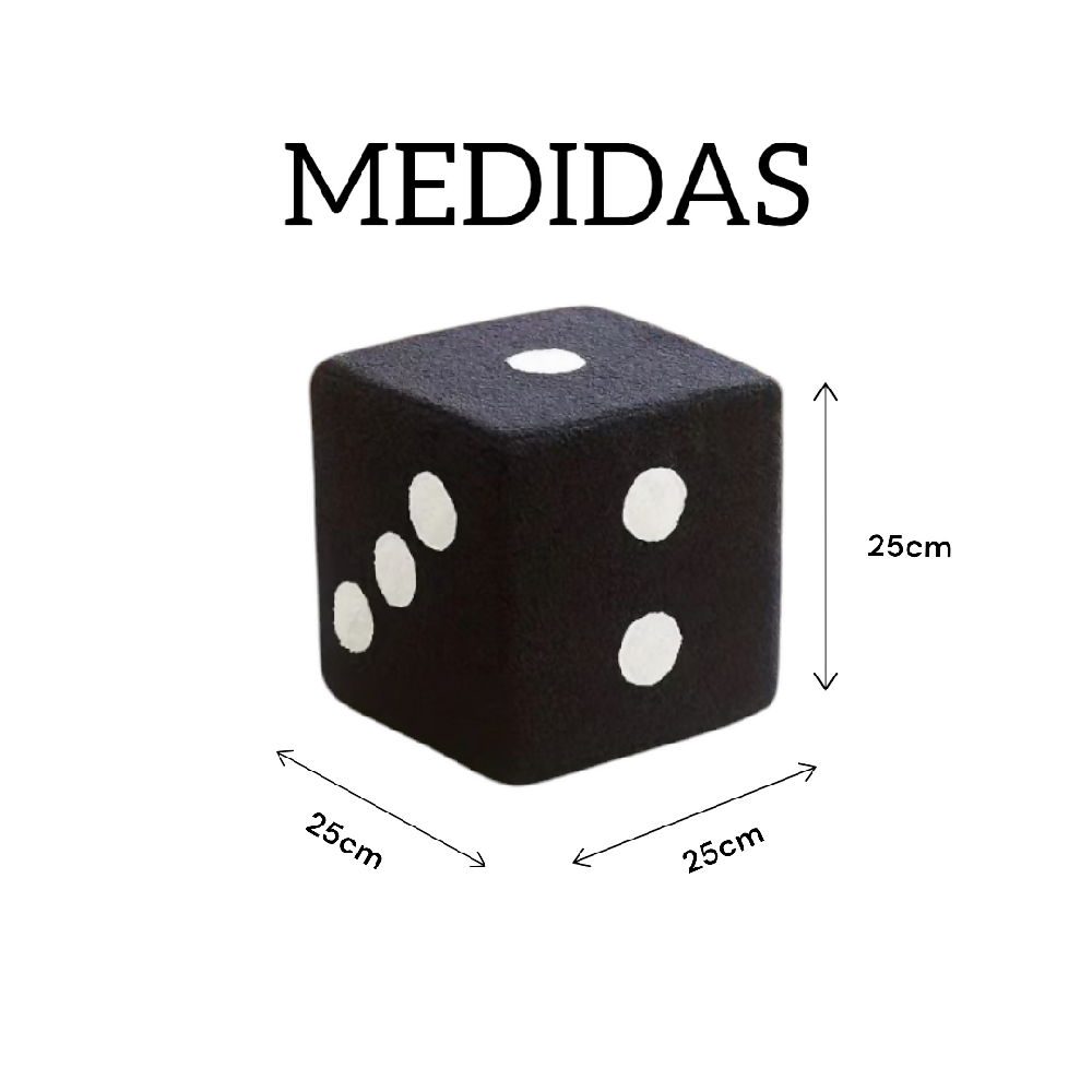 Dado negro medidas
