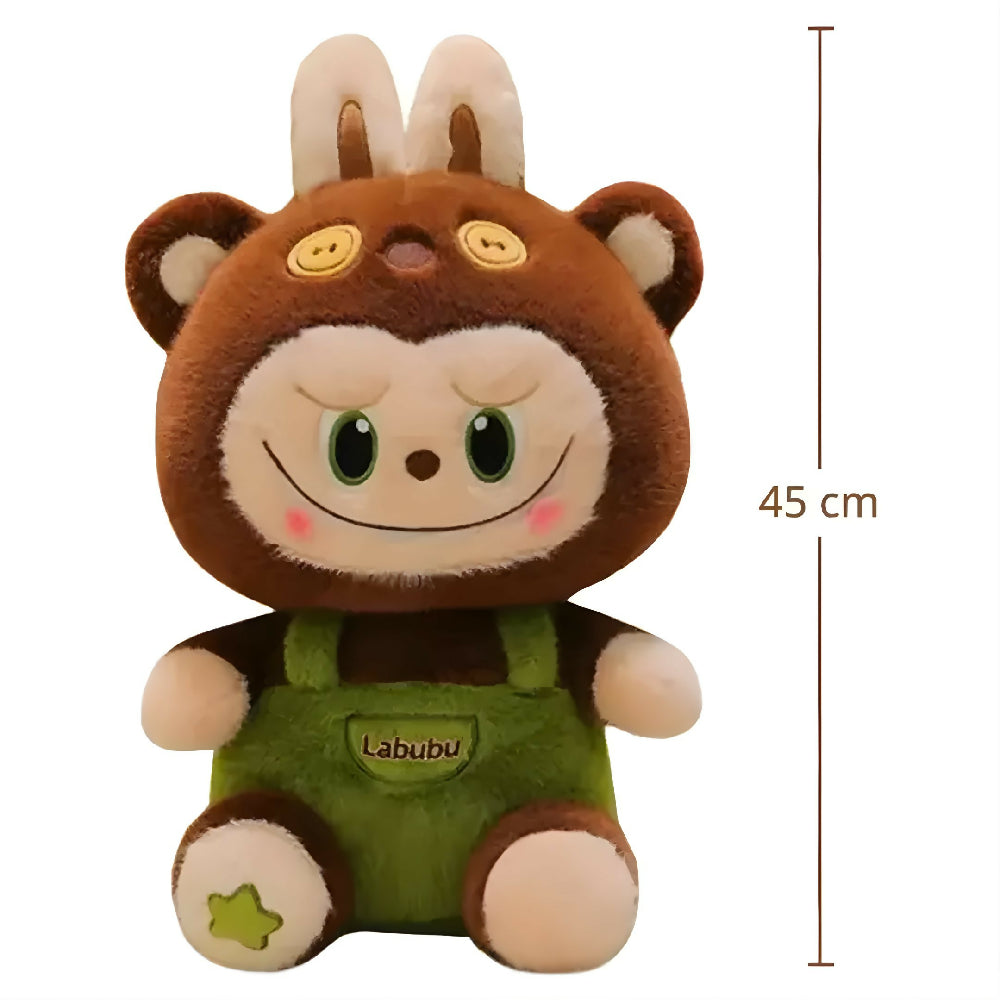 Peluche Labubu De Overol Con Manta 40Cm Suave Ideal Para Regalo