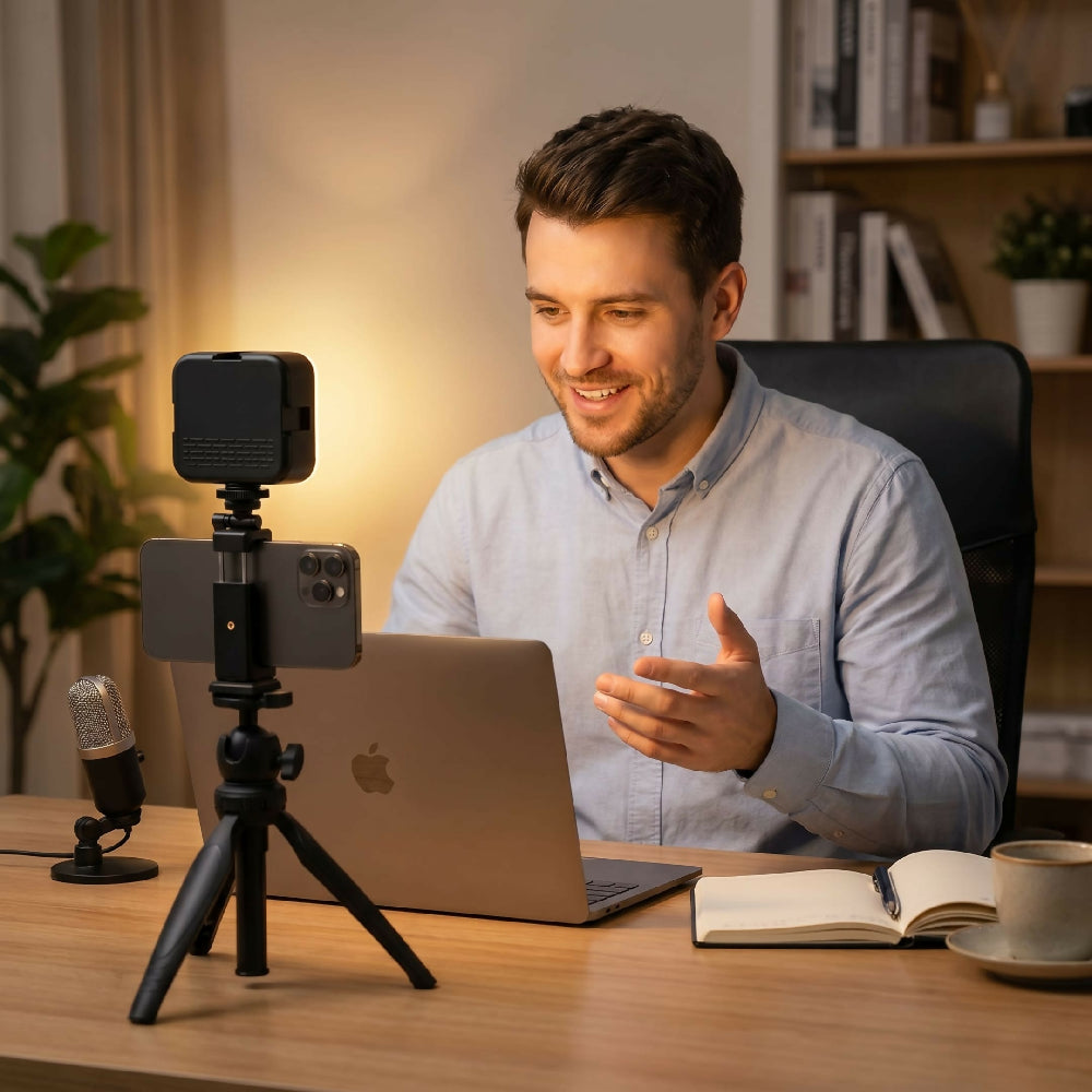 Luz RGB Recargable Portátil Para Estudio AY-83 Iluminación Profesional Para Foto, Video Y Streaming