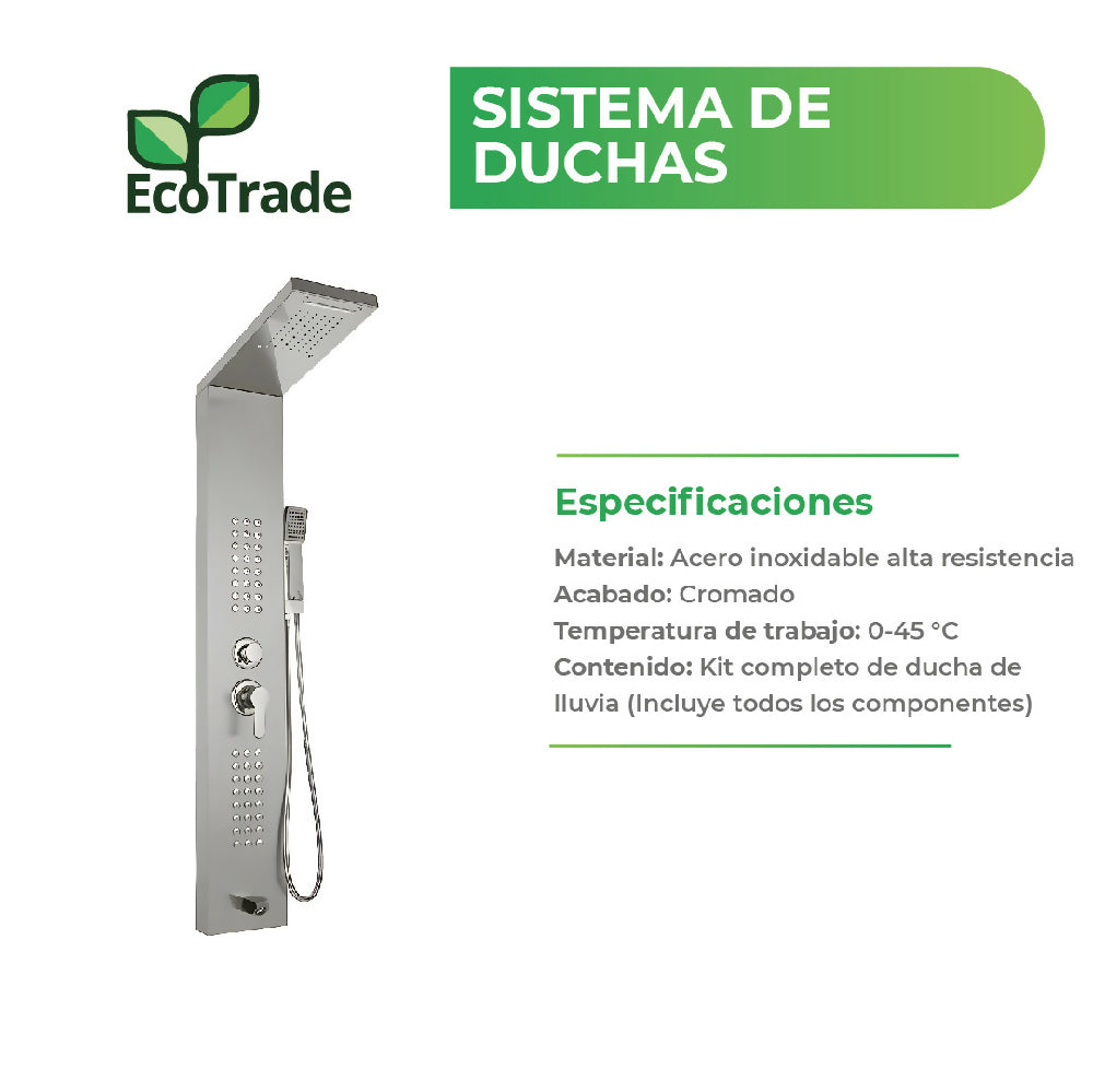 Torre de Ducha Multifuncional con Hidromasaje