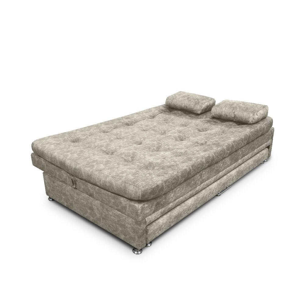 Sofa cama Nido Tarima Olsen Tela Camel - Incluye Cojines
