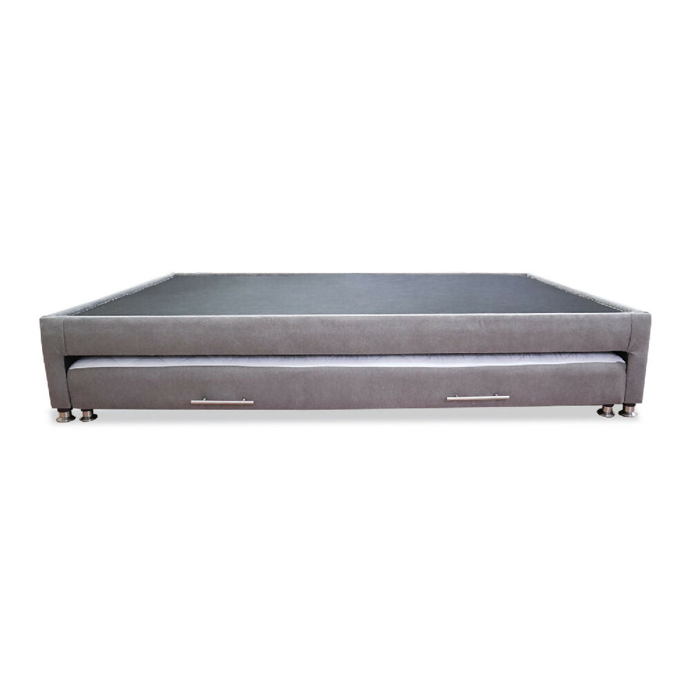 Cama Tarima Nido Kunz 100x190 Sencilla Gris Claro