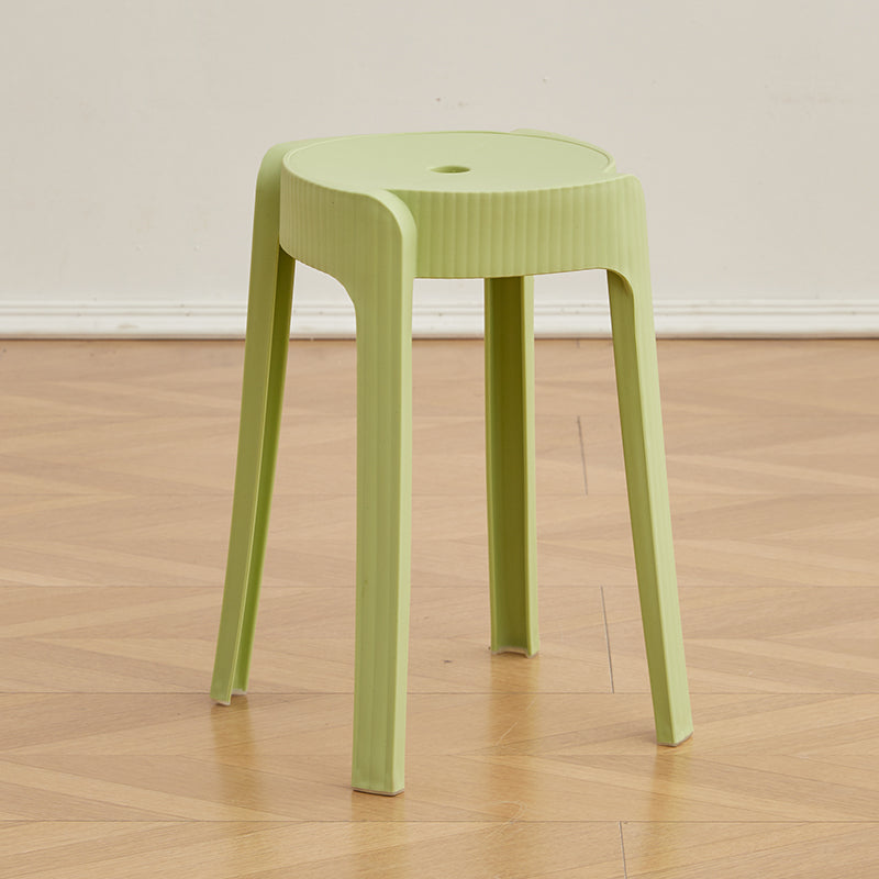 Set de 2 Butacos Apilable Maison, Color Verde Oliva, Diseño Moderno