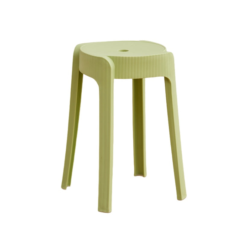 Set de 2 Butacos Apilable Maison, Color Verde Oliva, Diseño Moderno