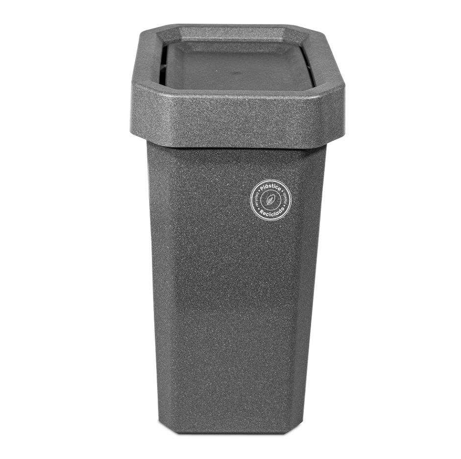 Caneca-Papelera Ecobins Vaiven 10L Gris