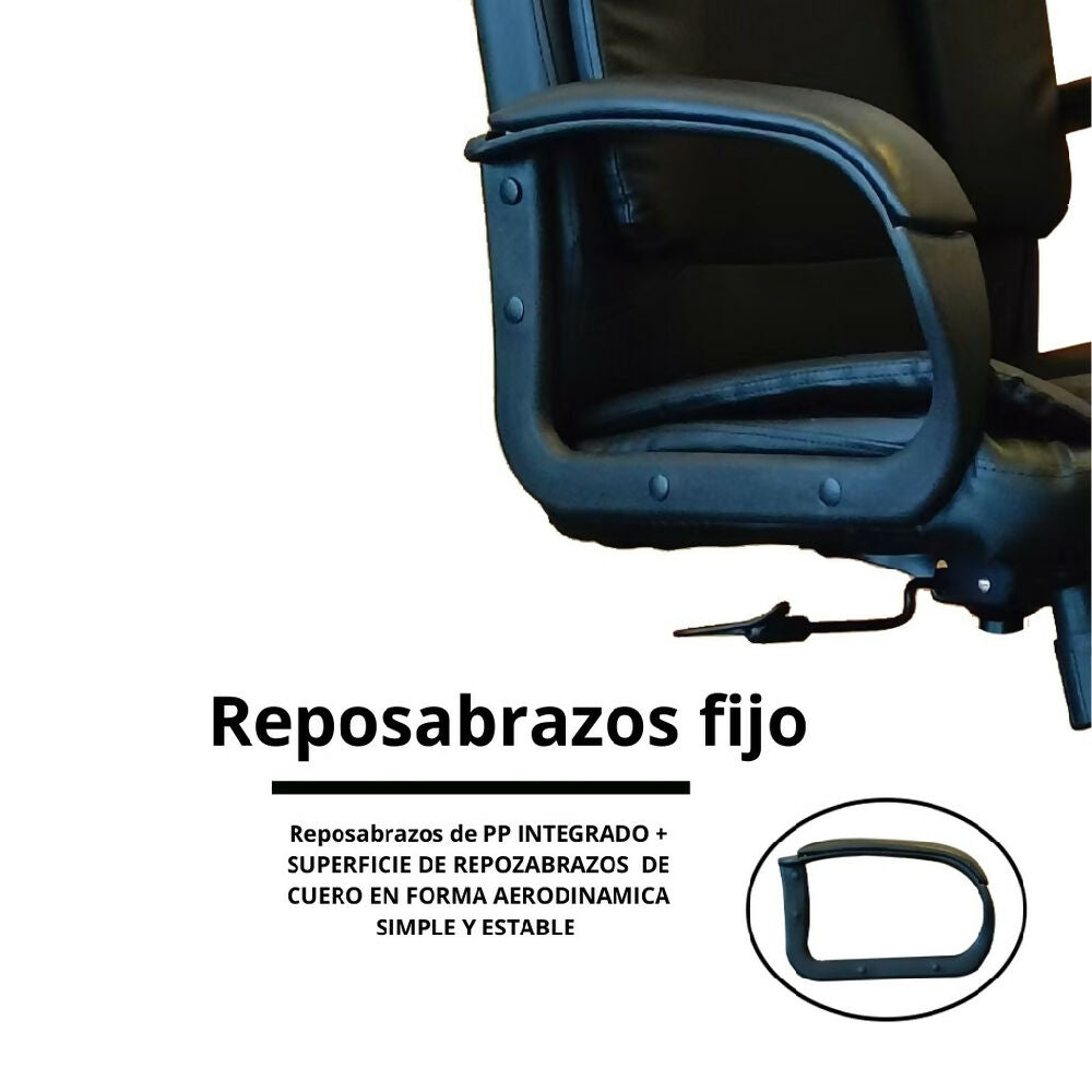 Silla Oficina Ejecutiva Ergonomica Acolchada Negra