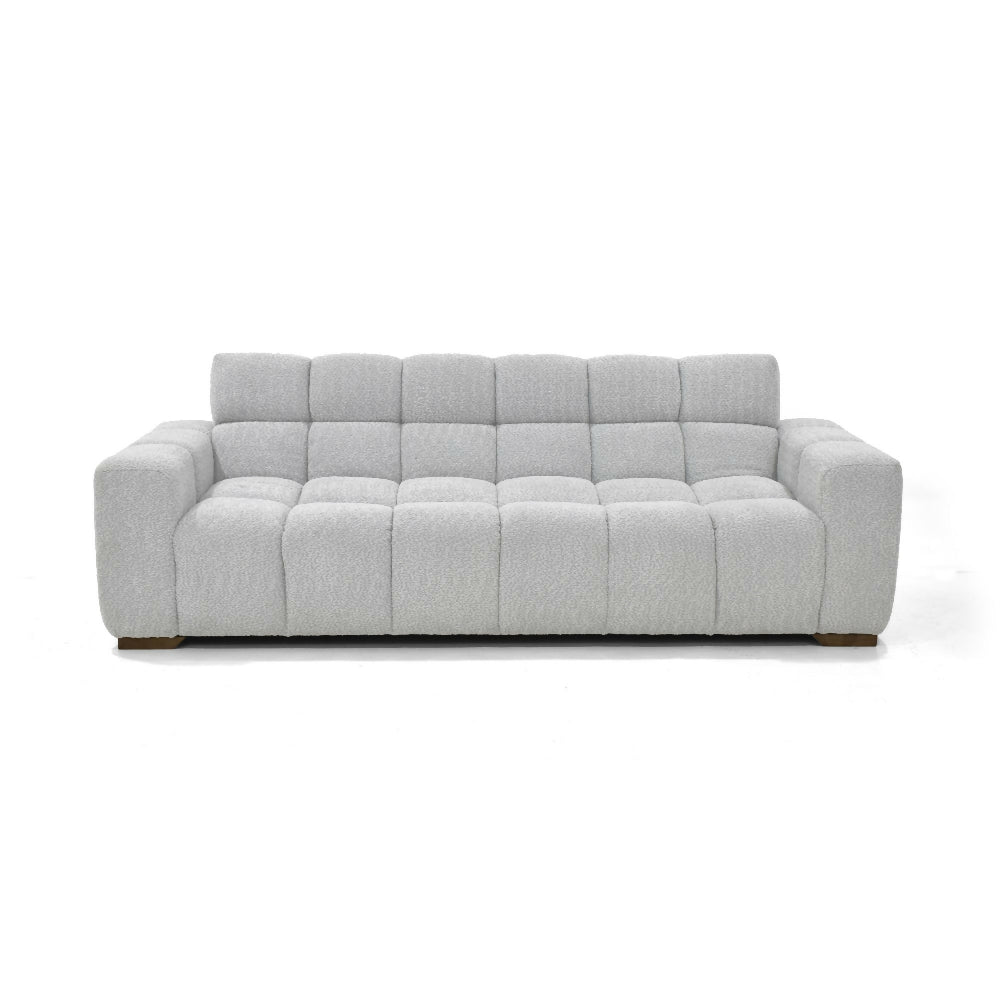Sofa Cama Miami Reclinable 3 Posiciones 228x91x78 Tela Plata Matiz Caoba