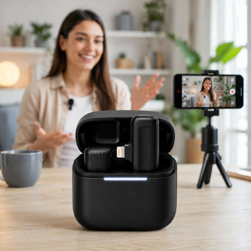 Micrófono Inalámbrico De Solapa J11 Tipo Lightning Audio Omnidireccional
