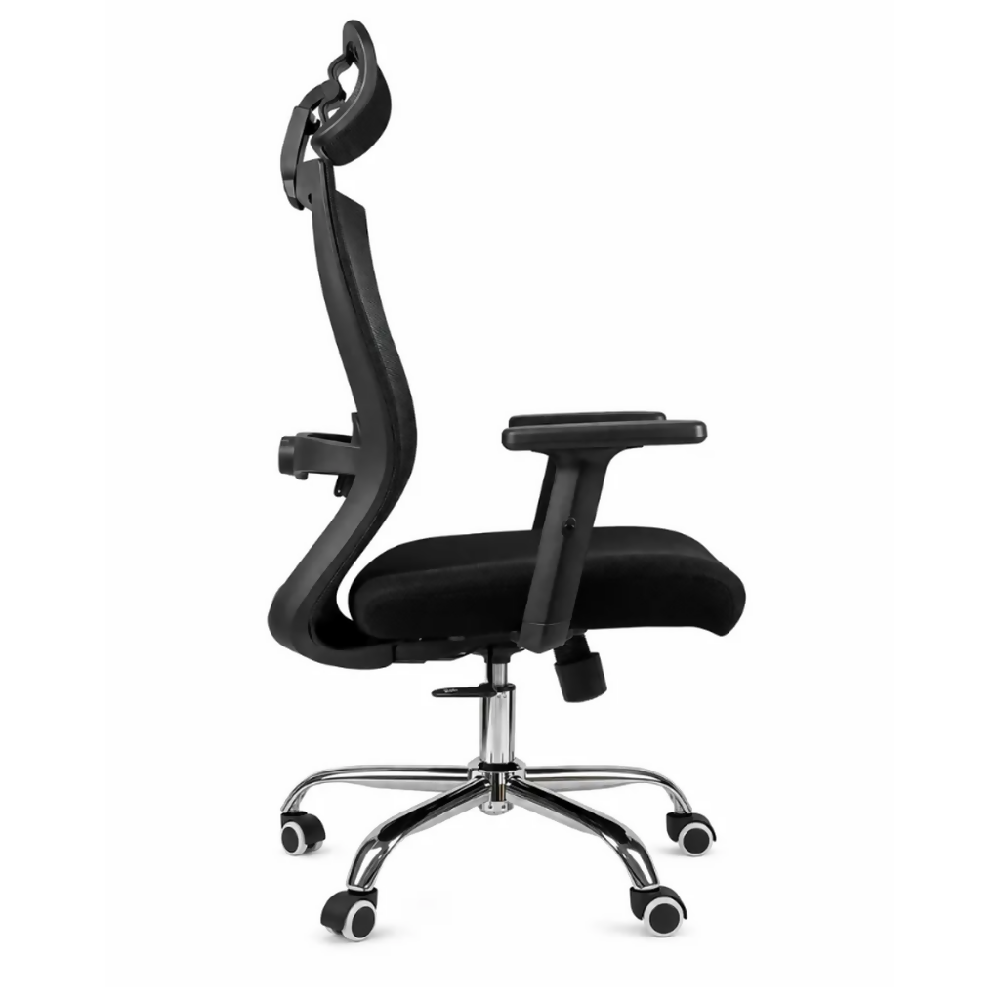 Silla Ergonomica Oficina Malla Con Cabecero Ajustable