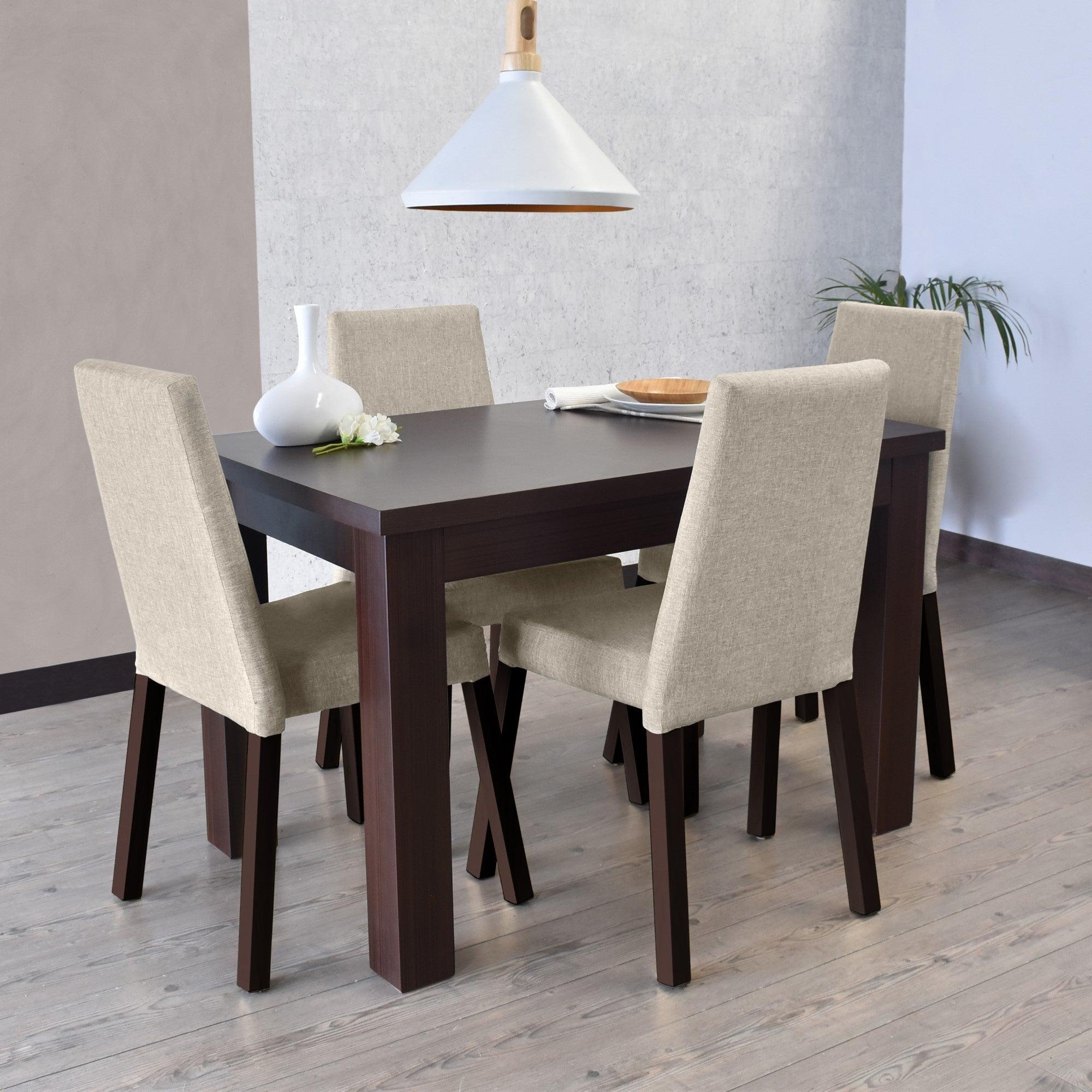 Comedor 4 Puestos Toronto Sillas Viena Beige