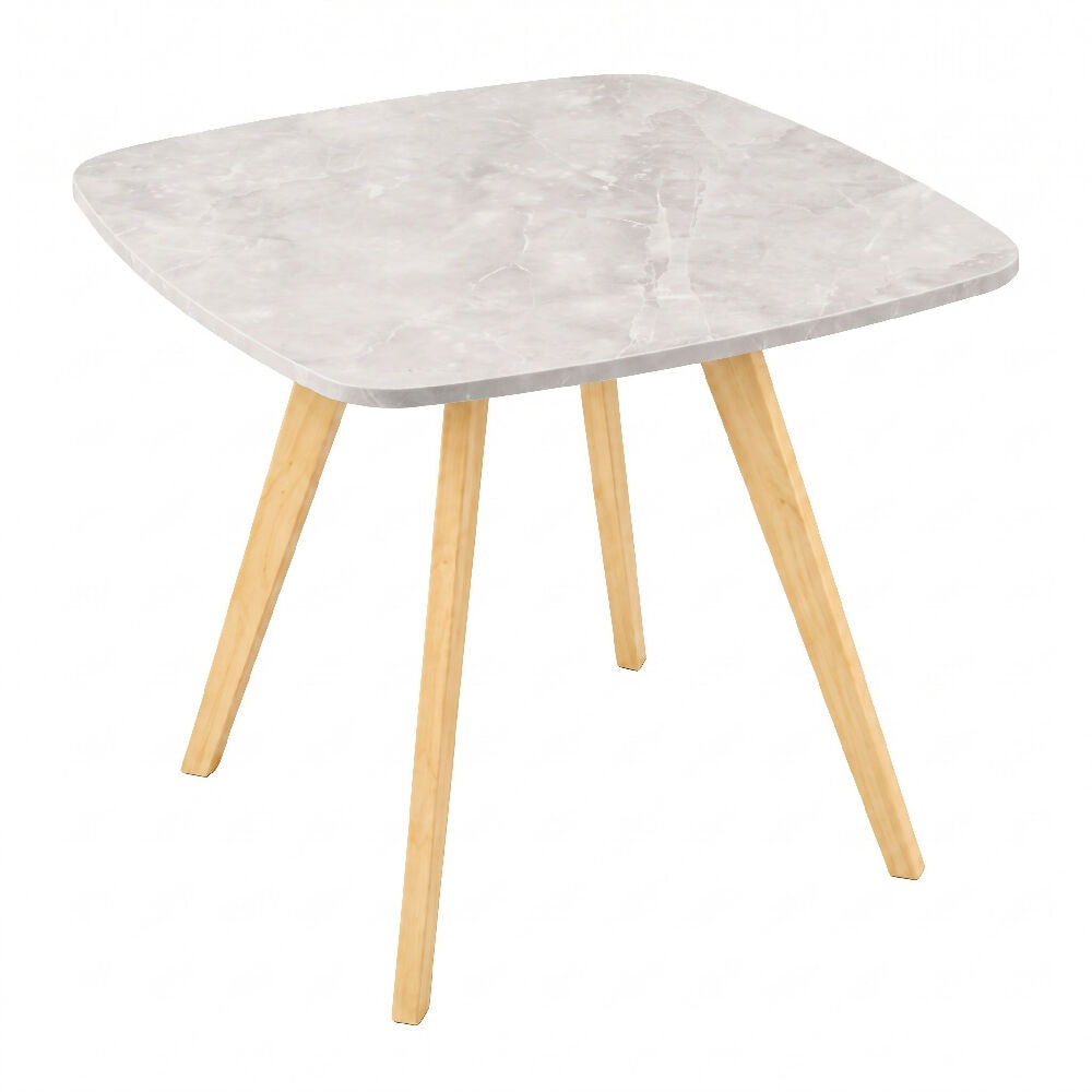 Comedor Nórdico Cuadrado Mármol 80