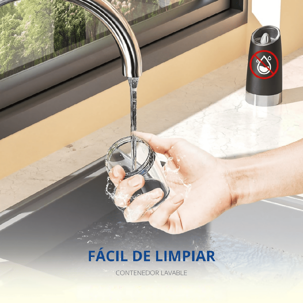 Molinillo Eléctrico De Sal Y Pimienta Automático 150ml Con Sensor De Gravedad