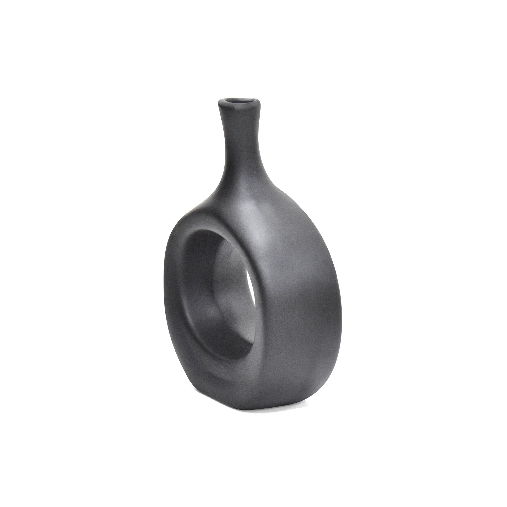 Florero en Ceramica Novo Negro