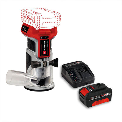 Rebordeadora 1/4" Inalámbrica Brushless 18V Incluye 1 Batería 4.0 Ah Y Cargador