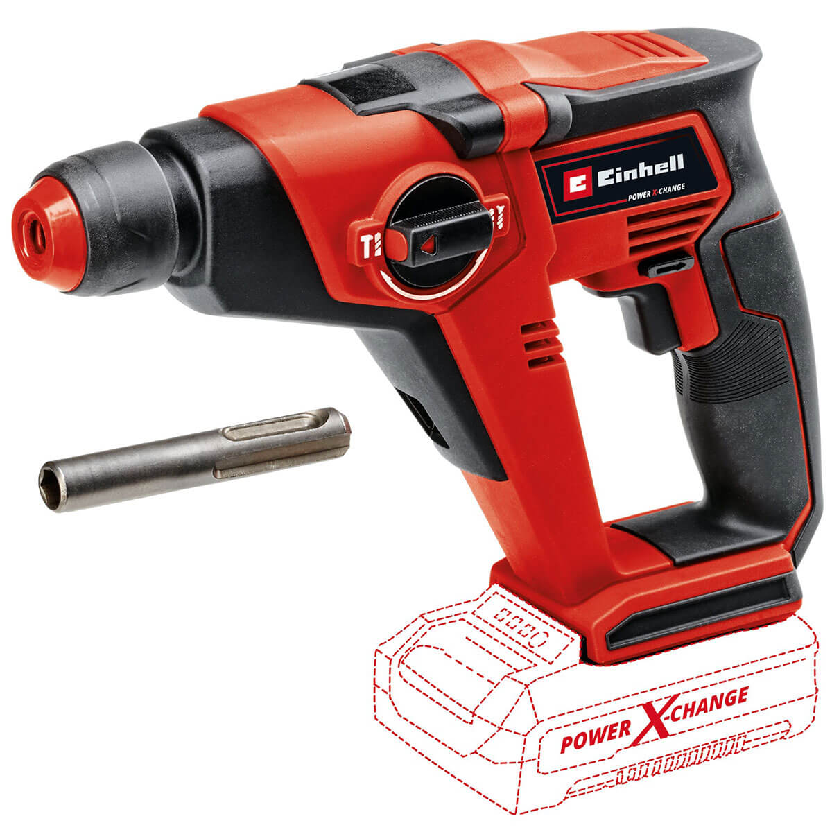 Rotomartillo Sds Plus Inalámbrico 18V 1.3 Joules Incluye 1 Batería 2.5 Ah Y Cargador