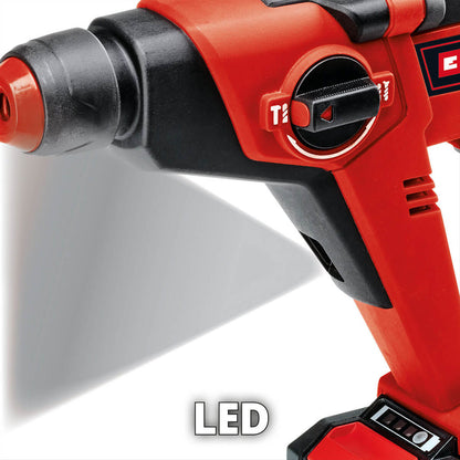 Rotomartillo Sds Plus Inalámbrico 18V 1.3 Joules Incluye 1 Batería 2.5 Ah Y Cargador