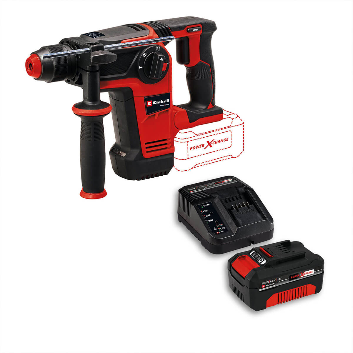 Rotomartillo Sds Plus Inalámbrico Brushless 18V 2.6 Joules I Incluye 1 Batería 4.0 Ah Y Cargador