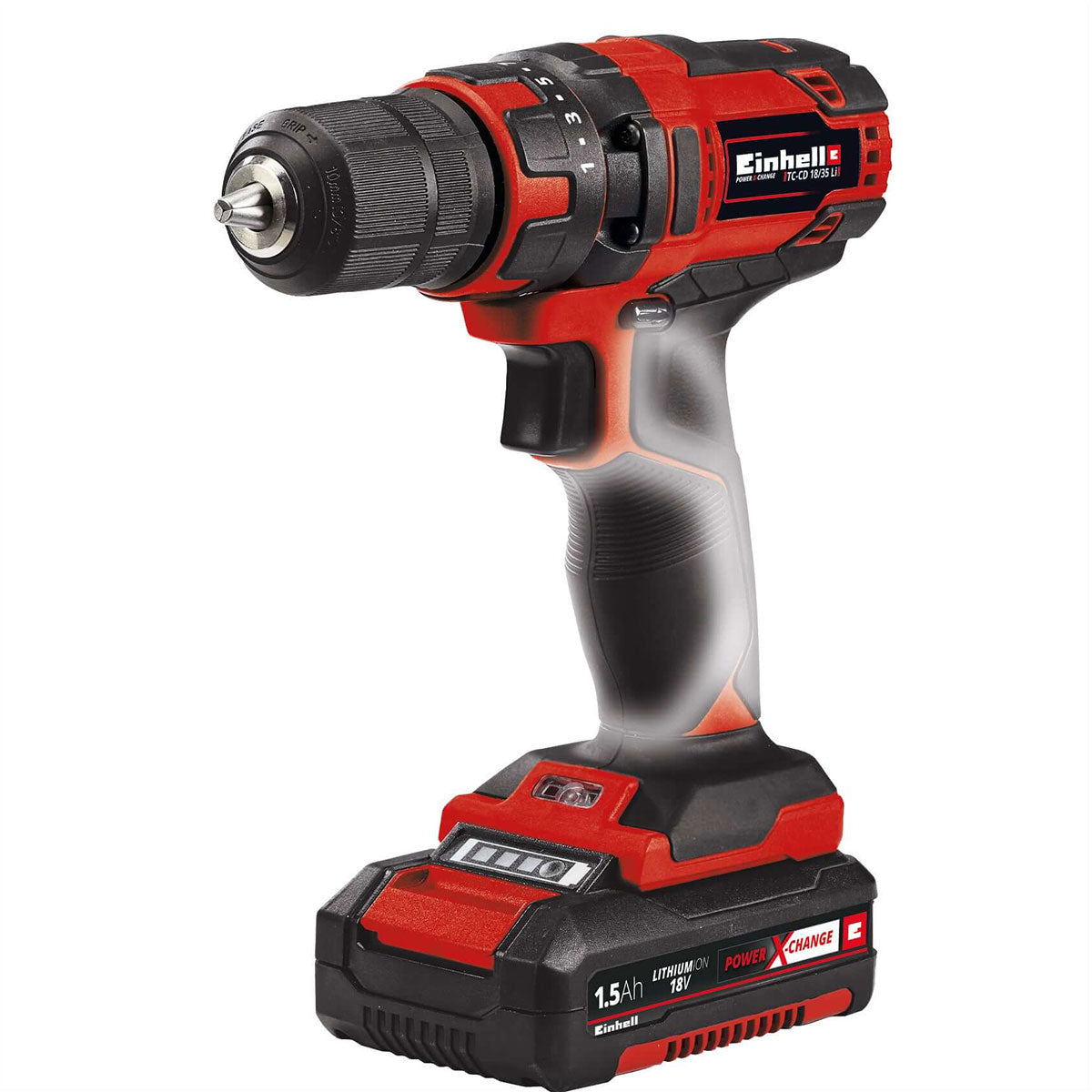 Taladro de Rotación 3/8" Inalámbrico 18V 35Nm Incluye 1 Batería 1.5 Ah, Cargador Y Estuche