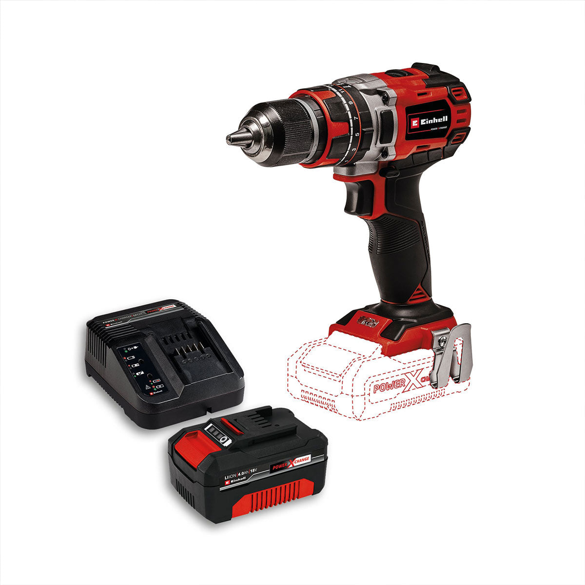 Taladro Percutor 1/2 Inalámbrico Brushless 18V 50 Nm Incluye 1 Batería 2.5 Ah Y Cargador