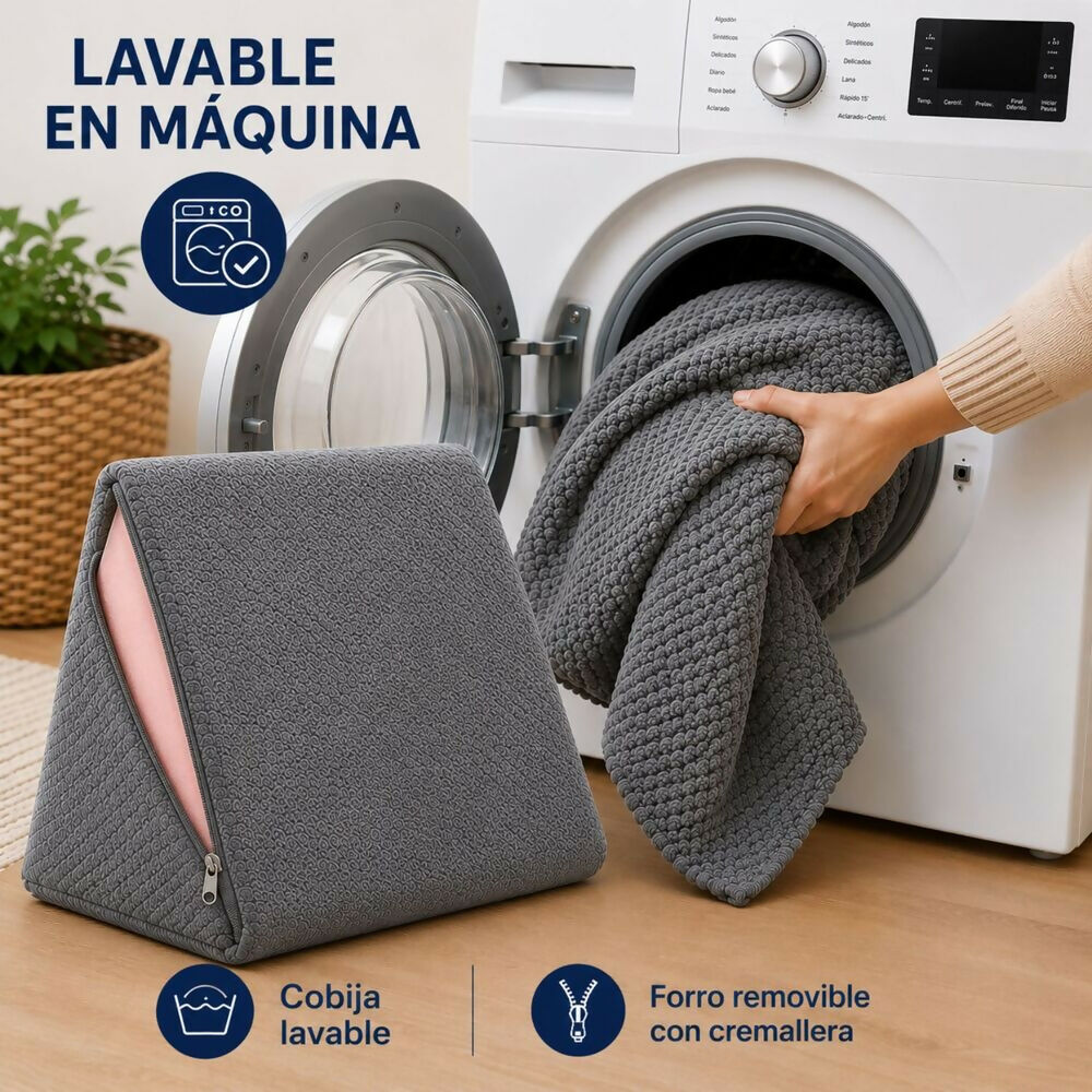 Combo cojin tv + cobija gris