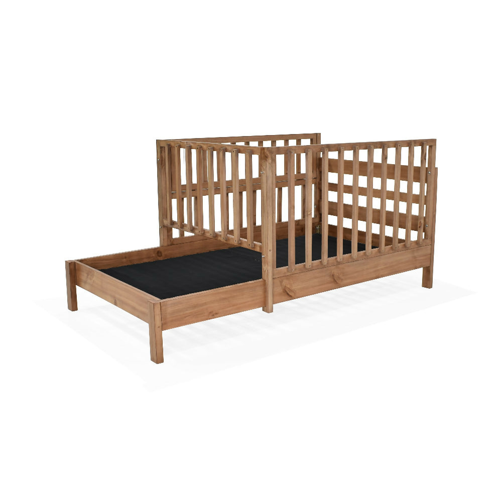 Cama Cuna Cincinnati 110x201x95 Infantil Caoba