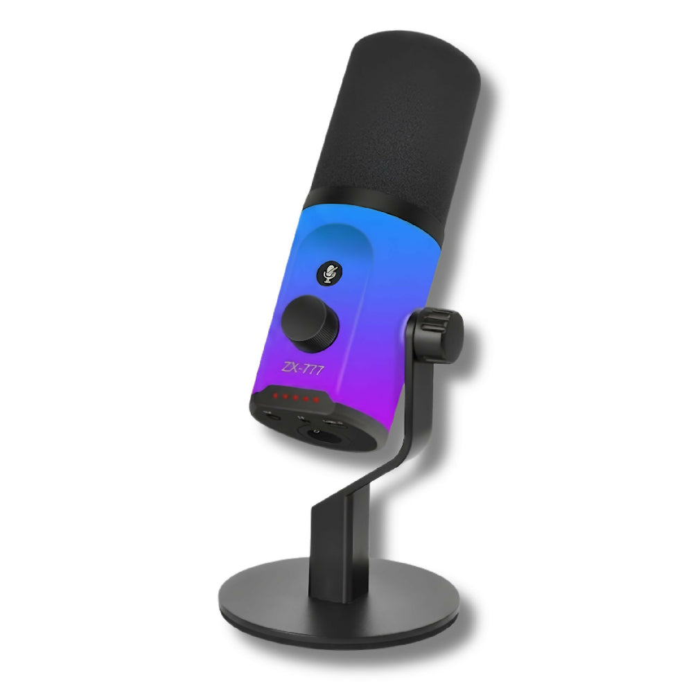 Micrófono De Escritorio Con Luces RGB Y Salida Dual USB/XLR Professional