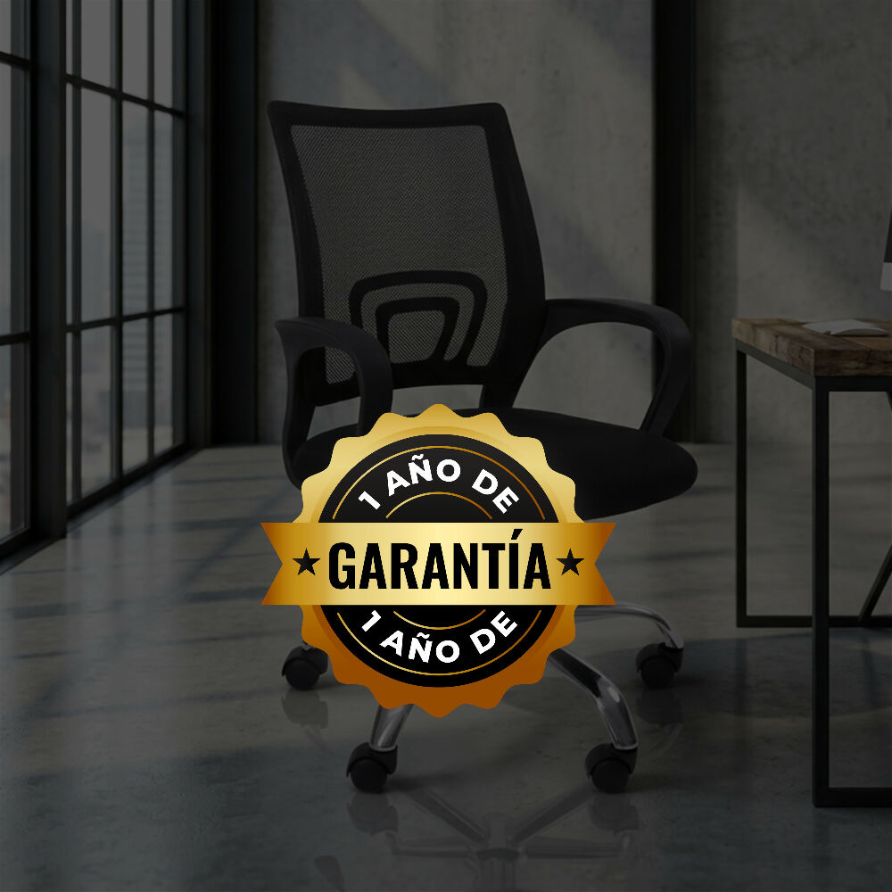 Kit por 2 Silla para Oficina Escritorio - Negro