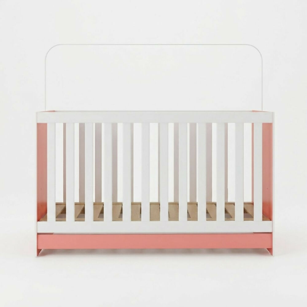 Cuna Bebe Rosa Convertible 3 En 1