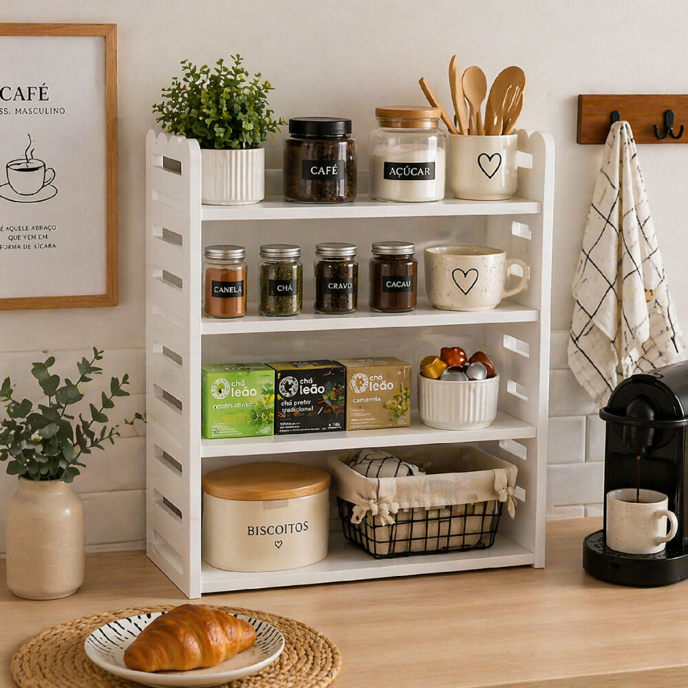 Organizador De Escritorio, Cocina Multiusos Estantería Práctica Para Libros, Utensilios Y Accesorios