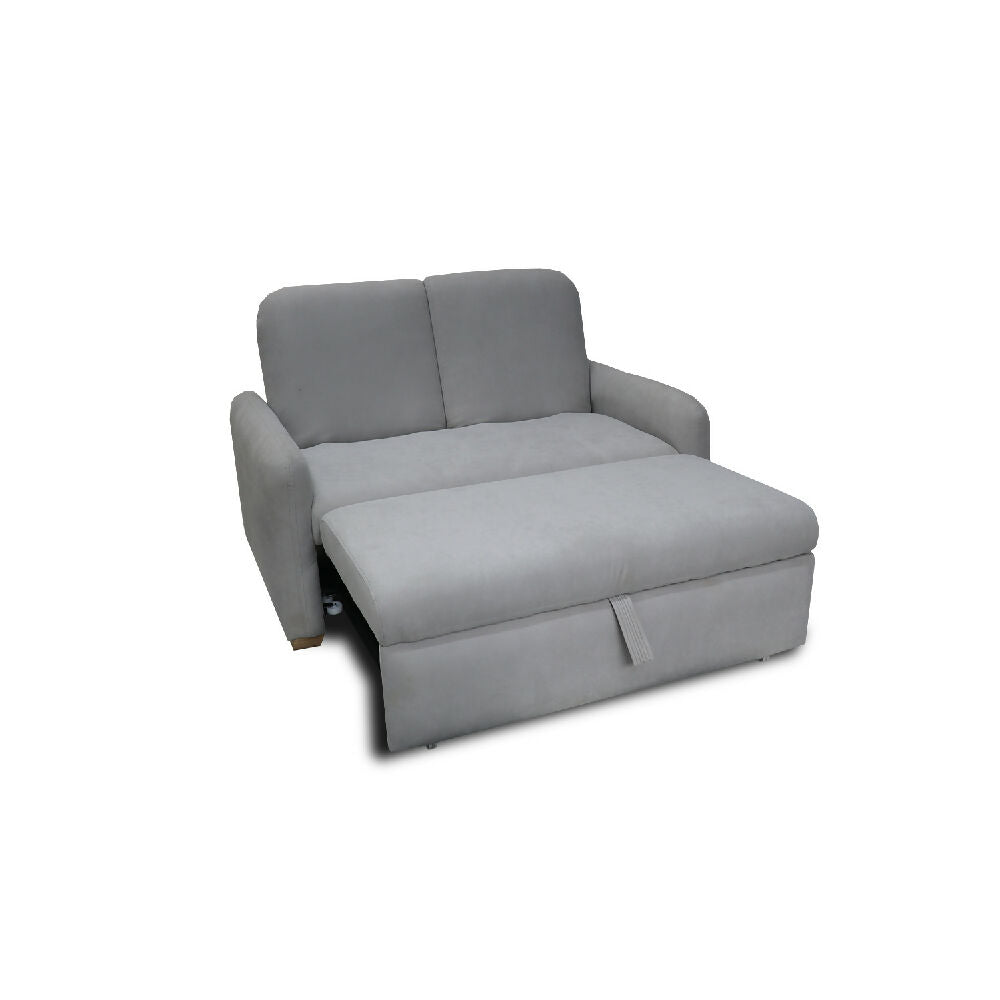 Sofacama Nube Multifuncional Carrito Reclinable Gris + Cojines