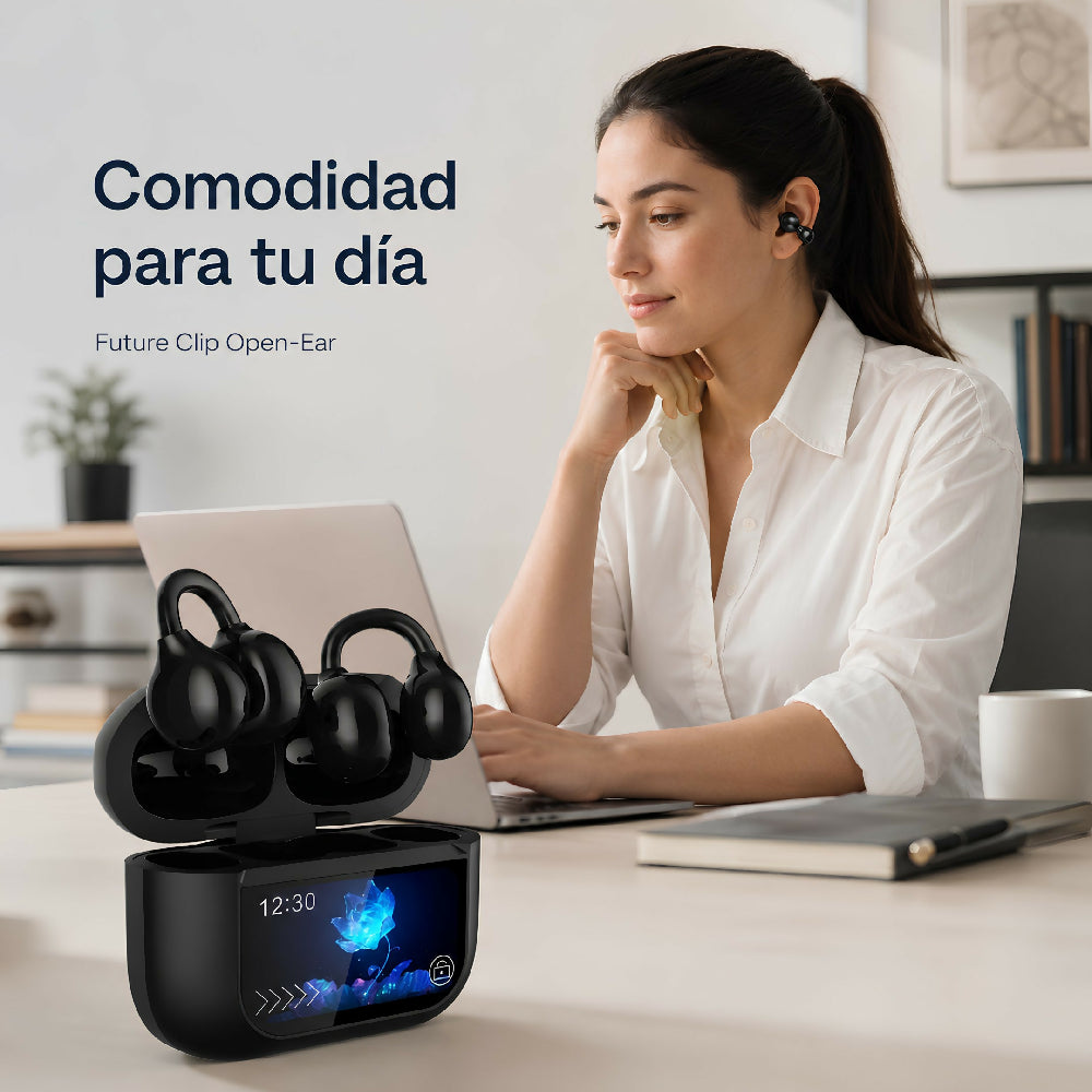 Audífonos Inalámbricos G-TiDE Future Clip Open-Ear Con Estuche De Carga