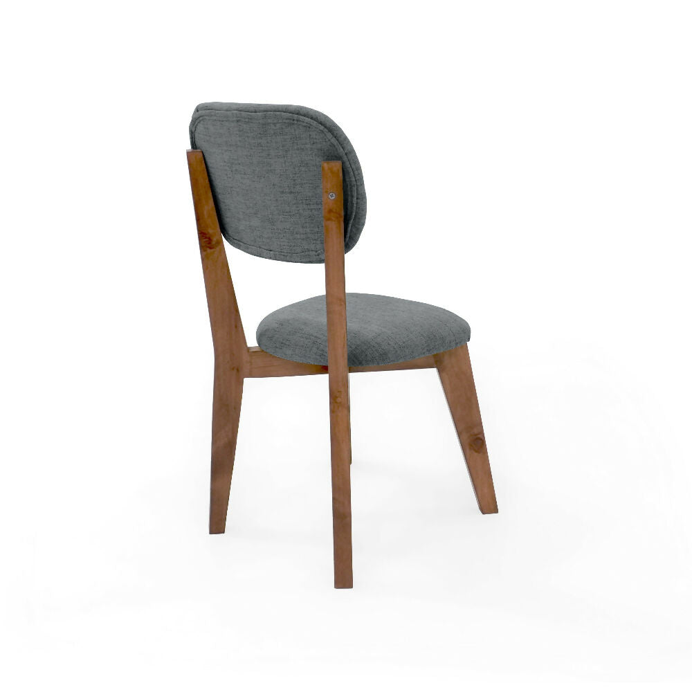 Silla de Comedor Adela 50x51.5x93 Tela Gris
