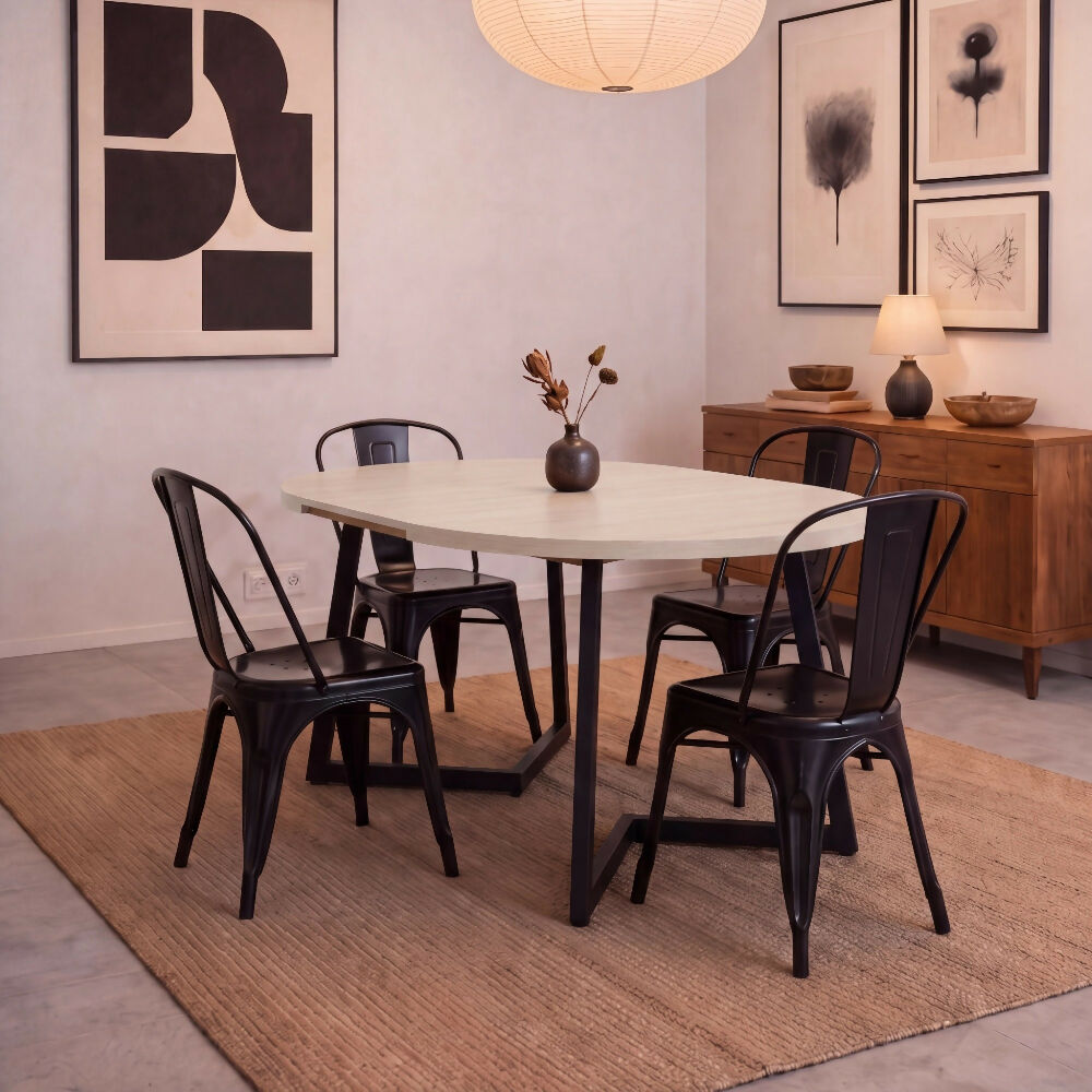 Mesa de Comedor Emet 154x105x71 cm Extensible Oasis