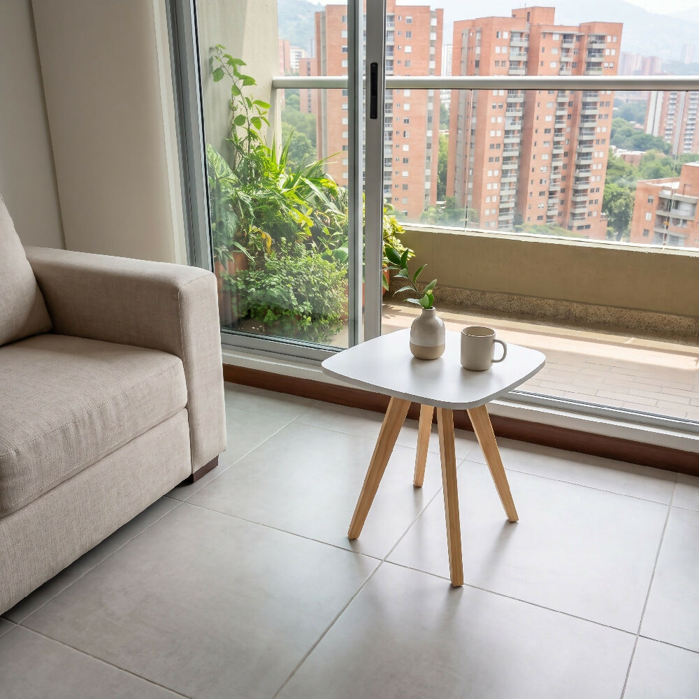Mesa Auxiliar Nórdica Cuadrada Grande