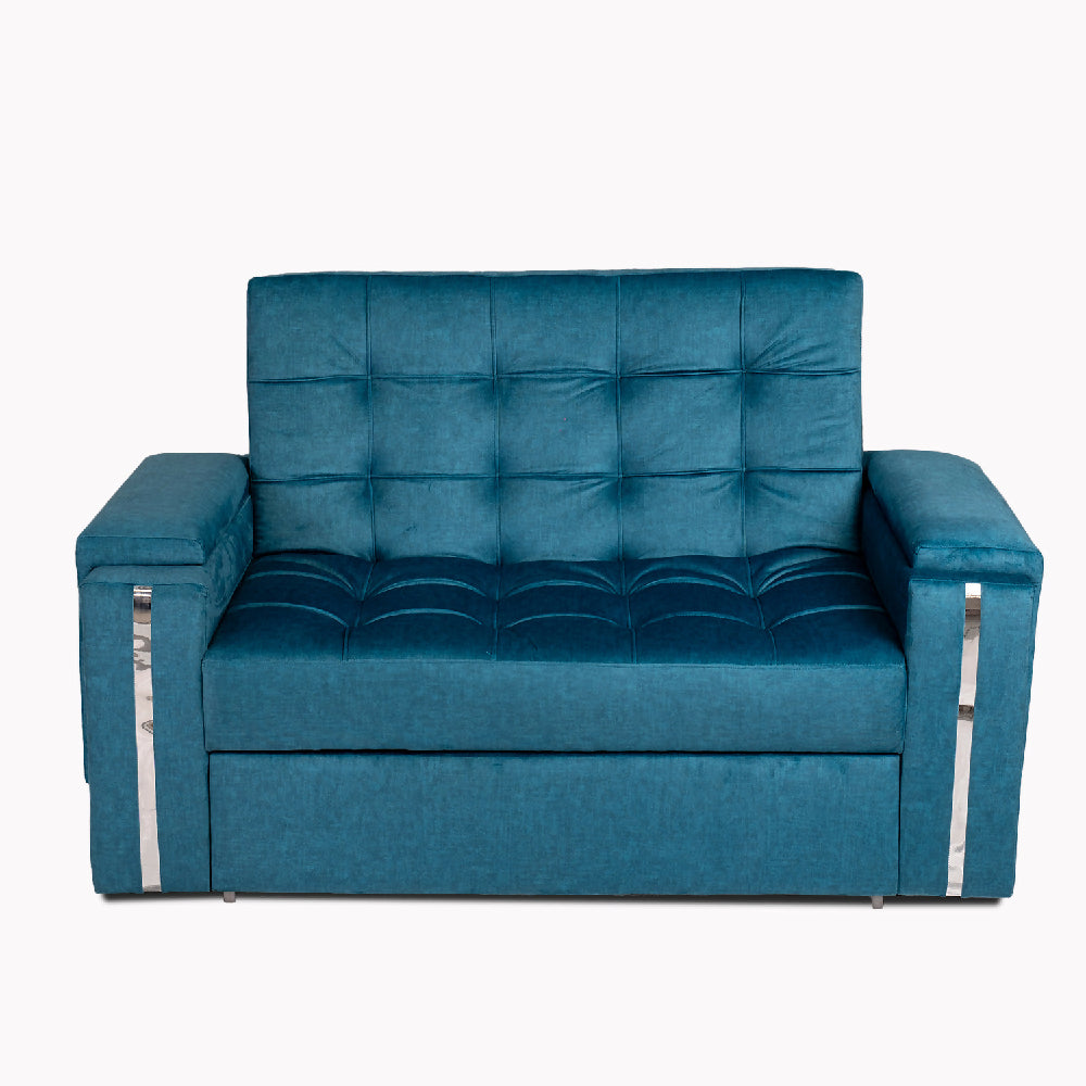 Sofá Cama 2 Puestos Azul Cordoba
