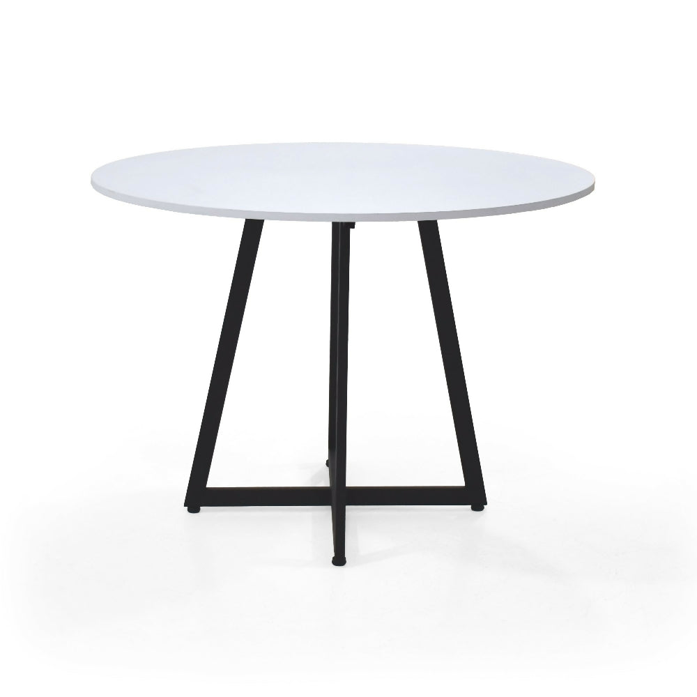 Mesa de Comedor Redonda Malawi 105x105x76 Blanco