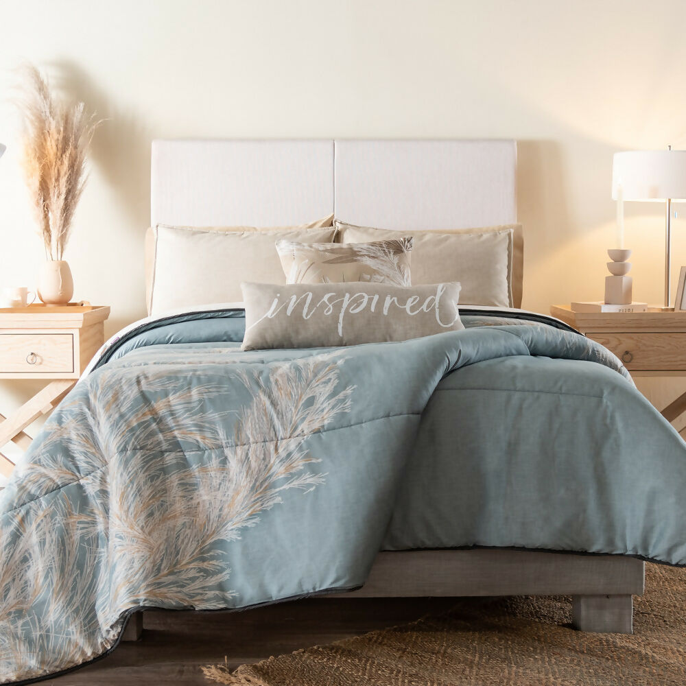 86784-2 Juego de Edredón Pampas para Cama King Doble Faz, Incluye 2 Fundas y 2 Cojines - Envío Gratis