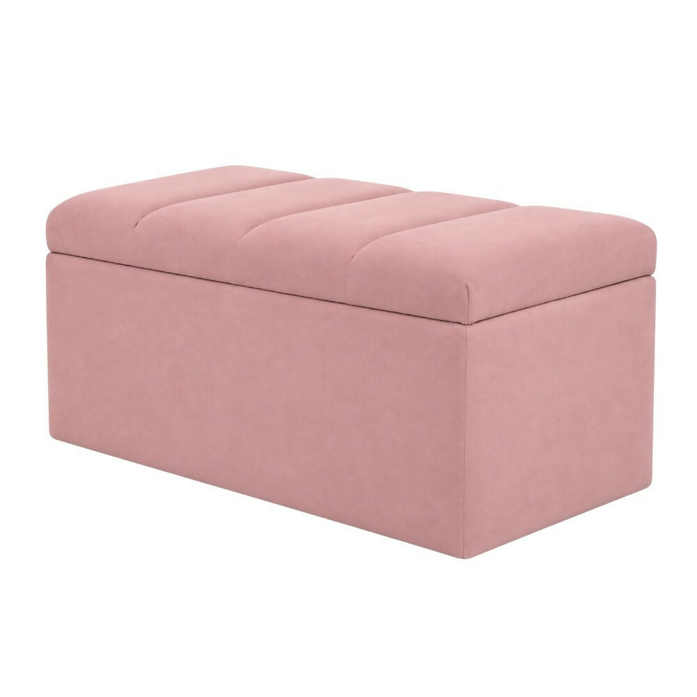Puff Baul 80x40 Paneles Rosa