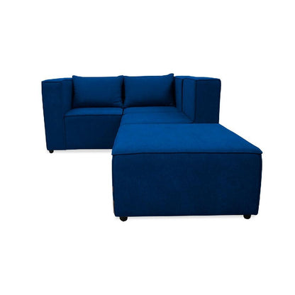 Sala Hofer Modular Azul Petroleo
